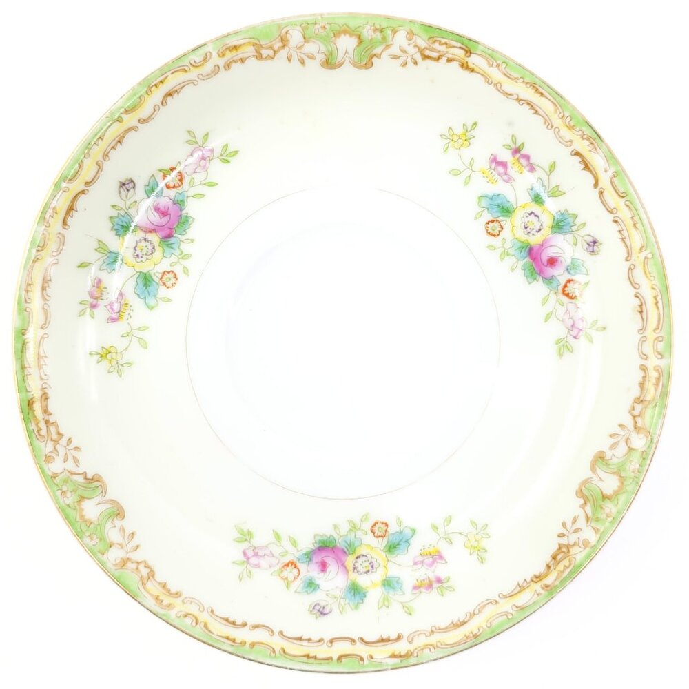 c. 1920s-1930s Sampy Japan "Elaine" Hand Painted Fine China Tea Saucer